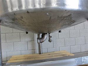 Mischbehälter mit Gitterrührwerk mit Abstreifern - 1000 Liter