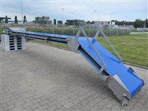 Bandförderer Edelstahl mit Knick 800 x 6000+2000 mm