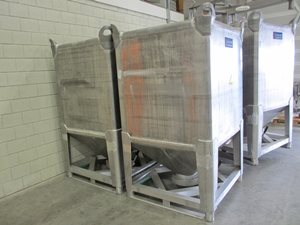 IBC-Behälter-Mischer mit Befüll- und Entleervorrichtung