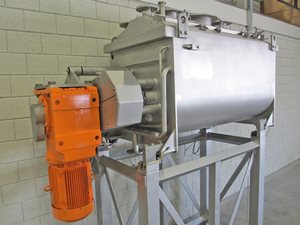 Doppelwellen Paddelmischer - 600 Liter - Edelstahl - beheizbar