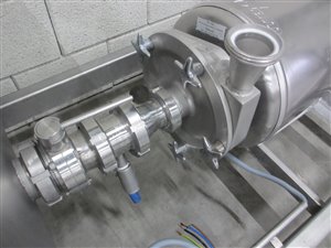 Fristam FP 742 A fahrbare Pumpe mit Behälter