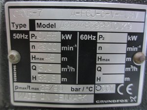 Grundfos CRN 3-7 A-FGJ-G-V-HUBV Mehrstufige Kreiselpumpe