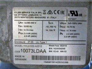 Lowara SVH14N022T/D Kreiselpumpe mit Hydrovar-Pumpensteuerung