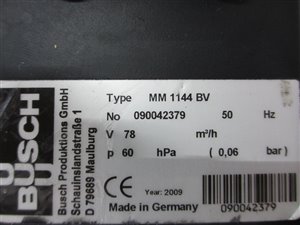Busch Mink MM 1144 BV Vakuumpumpe