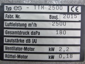 Wagner-Maschinen ES-TTM 2500 selbstreinigender Staubfilter