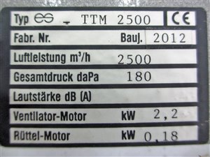Wagner-Maschinen ES-TTM 2500 selbstreinigender Staubfilter