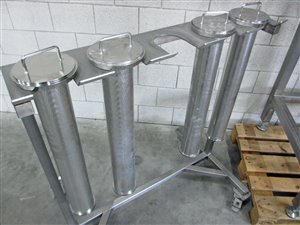 Filter-Set mit 2x DN100-Winkelrohrfilter