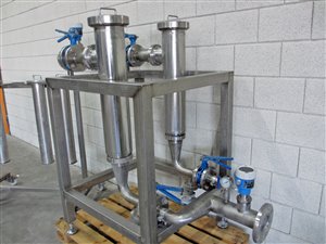 Filter-Set mit 2x DN100-Winkelrohrfilter