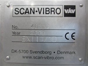 Scan-Vibro Kontrollsieb Ex II 3/3 D