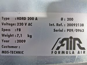 Formula-Air Schieber 200 mm - pneumatisch gesteuert