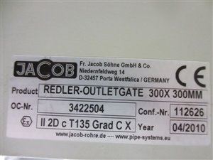 Jacob Silo / Redler-Auslaufschieber 300 x 300 - ungebraucht