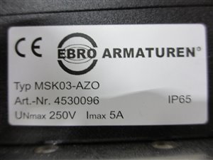 EBRO Armaturen DN 80 pneumatisch betätigte Absperrklappe
