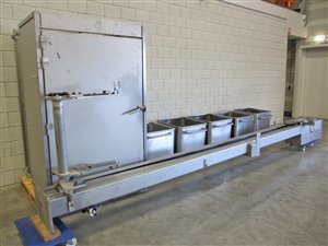 Hebe-Kippvorrichtung für 200 Liter Normwagen - Kipphöhe 4650 mm