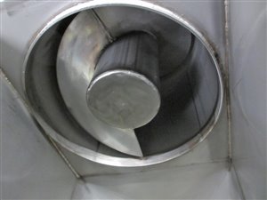 Schneckenförderer 350 x 2100 mm - einseitig gelagert