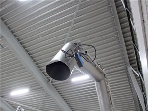 Mobile Steigschnecke mit Einlauftrichter