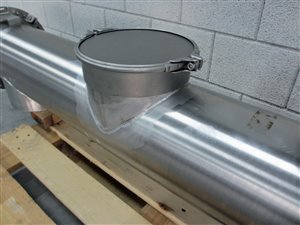 WAM Easyclean Förderschnecke 200 x 1340 mm - Edelstahl
