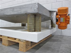Big-Bag-Entleerstation Auflagetisch mit Rüttler