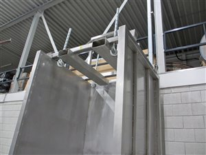 Big-Bag-Entleerstation mit 2 flexiblen Austragschnecken