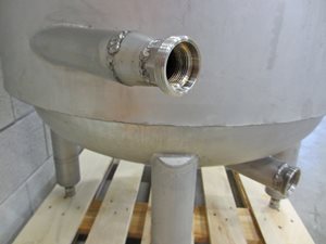 500 Liter doppelwandige Behälter aus Edelstahl - 1.4401