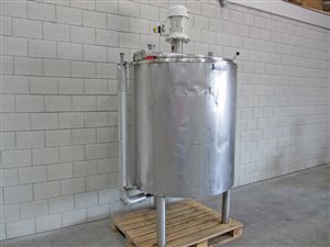 Mischbehälter 1000 Liter - Wärmetauscher - Isolierung