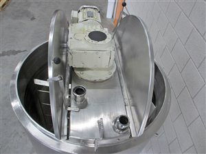 Mischtank mit Gitterrührwerk mit Abstreifern - Wärmetauscher - Isolierung - 1000 Liter