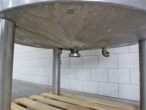 Mischtank mit Gitterrührwerk mit Abstreifern - Wärmetauscher - Isolierung - 1000 Liter