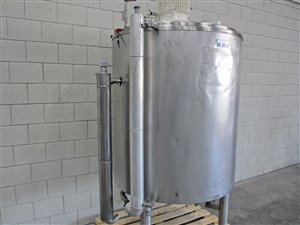 Mischbehälter mit High Shear Mischer - Wärmetauscher - Isolierung - 1000 Liter