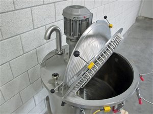 150-Liter-Edelstahltank mit Leitstrahlmischer