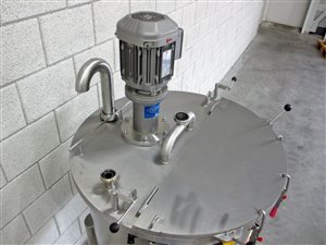 150-Liter-Edelstahltank mit Leitstrahlmischer