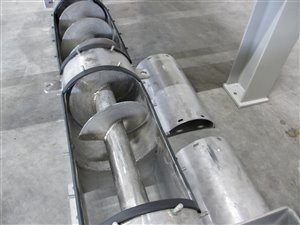 1500 Liter Edelstahlsilo mit Austragsschnecke