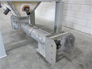 1500 Liter Edelstahlsilo mit Austragsschnecke