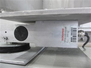 1500 Liter Edelstahlsilo mit Austragsschnecke
