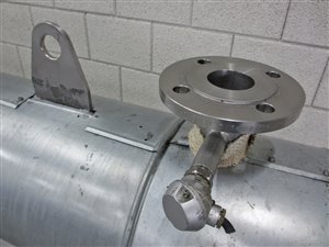Elektro-Flanschheizkörper mit Wärmetauscher für Flüssigkeiten