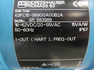 E+H Promass 63F DN15 coriolis Durchflussmesser