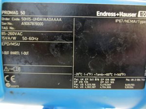 E+H Promag 50H DN15 Durchflussmessung
