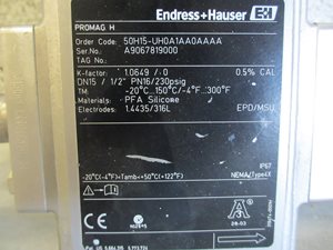 E+H Promag 50H DN15 Durchflussmessung